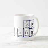 Tasse de nom de table périodique de gros morceau (Devant droit)