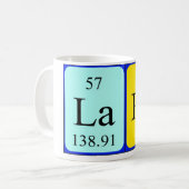 Tasse de nom de table périodique de Lara (Devant gauche)