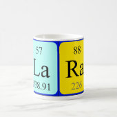 Tasse de nom de table périodique de Lara (Centre)