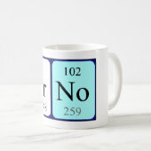 Tasse de nom de table périodique de l'Arno (Devant droit)