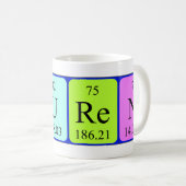 Tasse de nom de table périodique de Lauren (Devant droit)