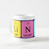 Tasse de nom de table périodique de Linus (Devant gauche)