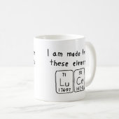 Tasse de nom de table périodique de Luce (Devant droit)