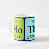 Tasse de nom de table périodique de mère (Devant gauche)