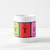 Tasse de nom de table périodique de Newton (Centre)