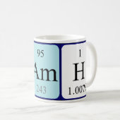 Tasse de nom de table périodique de Niamh (Devant droit)