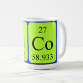 Tasse de nom de table périodique de Nico (Devant droit)