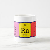 Tasse de nom de table périodique de rats de (Centre)