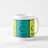 Tasse de nom de table périodique de Rebecca (Devant droit)