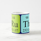 Tasse de nom de table périodique de Ruth (Centre)