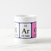 Tasse de nom de table périodique de Sharon (Centre)