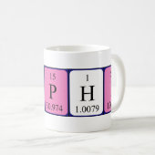 Tasse de nom de table périodique de Sophi (Devant droit)