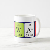 Tasse de nom de table périodique de Stewart (Devant droit)
