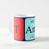 Tasse de nom de table périodique de Tami (Devant gauche)