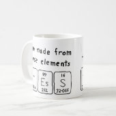 Tasse de nom de table périodique de TESS (Devant gauche)