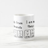 Tasse de nom de table périodique de Vasco (Centre)
