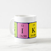 Tasse de nom de table périodique de Vikki (Devant gauche)