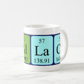 Tasse de nom de table périodique de Wallace (Devant droit)