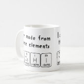 Tasse de nom de table périodique de Yoshi (Devant gauche)