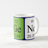 Tasse de nom de table périodique d'Eugene (Devant droit)