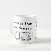 Tasse de nom de table périodique Dilan (Devant gauche)