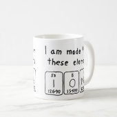 Tasse de nom de table périodique d'Iona (Devant droit)
