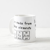 Tasse de nom de table périodique Dream (Devant gauche)