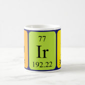 Tasse de nom de table périodique du disque (Centre)