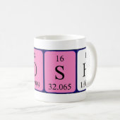 Tasse de nom de table périodique Posh (Devant droit)