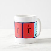 Tasse de nom de table périodique Potter (Devant droit)