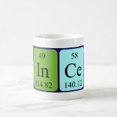 Tasse de nom de table périodique Sincere (Centre)