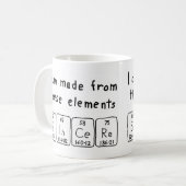 Tasse de nom de table périodique Sincere (Devant gauche)