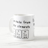 Tasse de nom de table périodique Terese (Devant gauche)