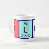 Tasse de nom de table périodique Turner (Devant gauche)
