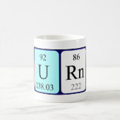 Tasse de nom de table périodique Turner (Centre)
