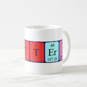 Tasse de nom de table périodique Valtteri (Devant droit)