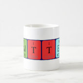 Tasse de nom de table périodique Valtteri (Centre)