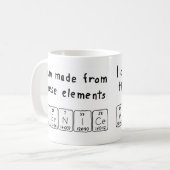 Tasse de nom de table périodique Vernice (Devant gauche)