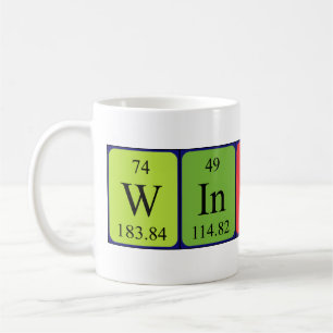 Tasse de nom de table périodique Winton