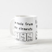 Tasse de nom de table périodique Wynona (Devant gauche)