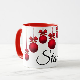 Tasse de nom de vacances de Noël