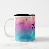 tasse de nom personnalisée aux couleurs pastel omb (Gauche)
