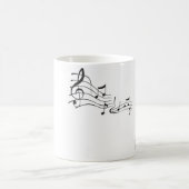 Tasse de notes de guitare et de musique (Centre)