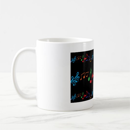 Tasse de notes musicales (Gauche)