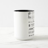 Tasse de notes musicales (Centre)