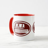 Tasse de nouveauté d'impression d'humour d'infirmi (Devant gauche)