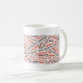 Tasse de nuage de logo et de mot de MAFA (Devant droit)