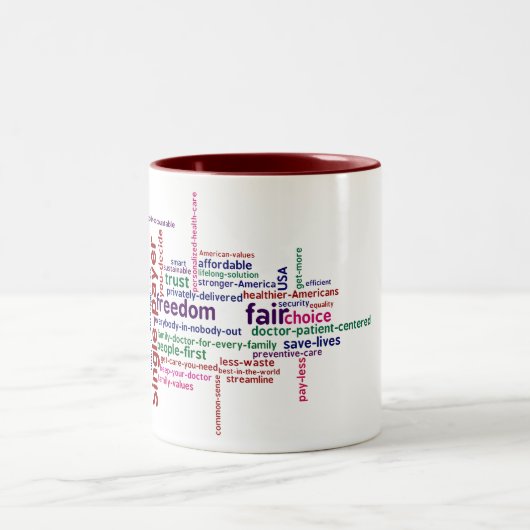 Tasse de nuage de mot (Centre)