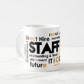 Tasse de nuage de mot (Devant gauche)