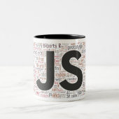 tasse de nuage de mot de Javascript (Centre)